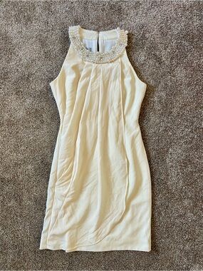 Ivory Silk Cocktail Dress